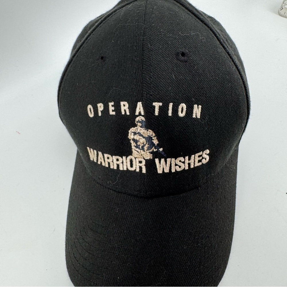 Operation Warrior Wishes New Era Hat Cap Black Size S/M - Picture 3 of 4